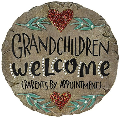 "Grandchildren Welcome" Beadworks™ Garden Stone