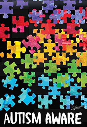 Autism Aware Ds Standard Flag (28"x40")