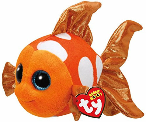 Sami the Orange Fish Regular Beanie Boo Plush, 6-Inch