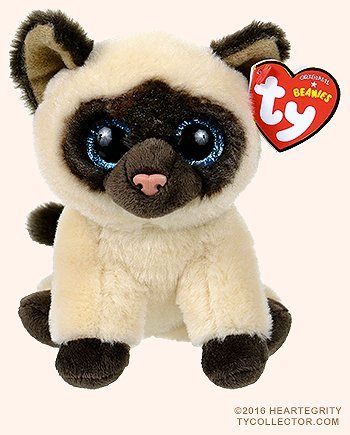 Jaden the Siamese Cat Regular Beanie Baby Plush, 8-Inch