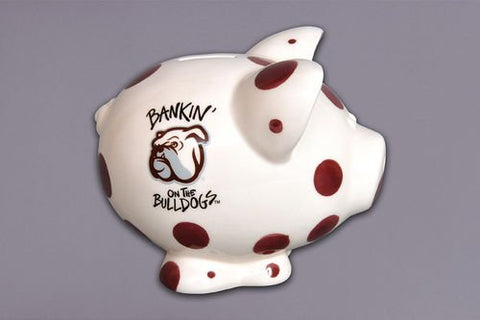 MS ST Piggy Bank, 6.5" x 5" x 5.25"