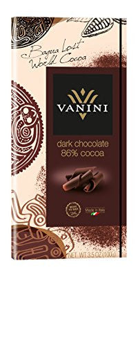 AGOSTONI CHOCLATE, VANINI DARK 86% BAR 3.5OZ