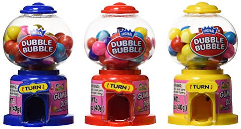 Dubble Bubble Mini Gumball Machines, 12 pcs