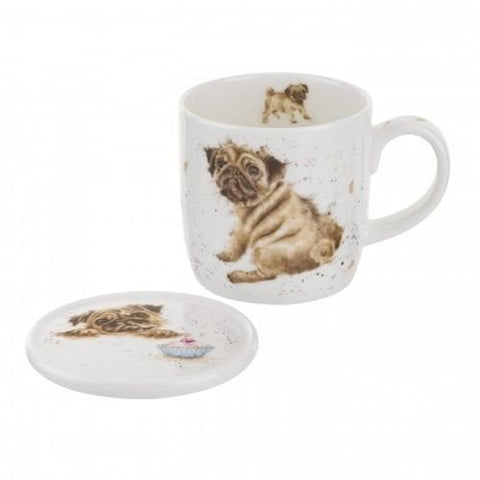 Pug Love (Dog) (Mug 11 oz. Coaster 3.75)