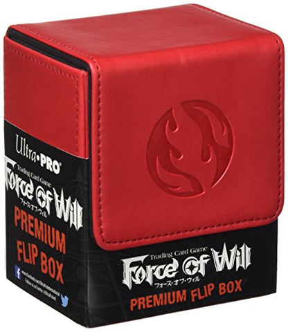 Ultra Pro Force of Will Flip Box - Flame (Red) - - Special Order
