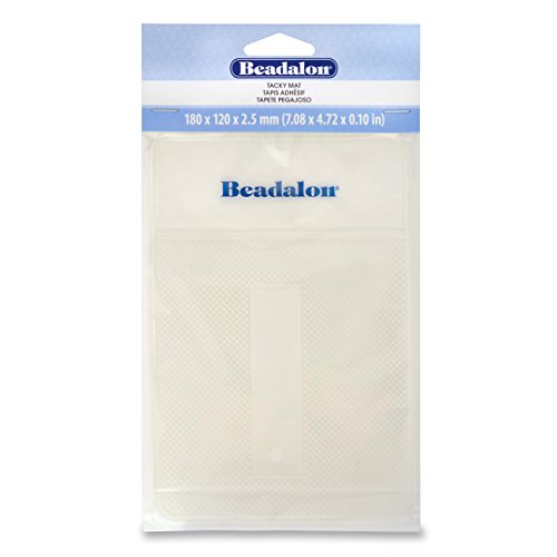 Tacky Bead Mat, Clear, 180 x 120 x 2.5mm (7.08 x 4.72 x .1 in)