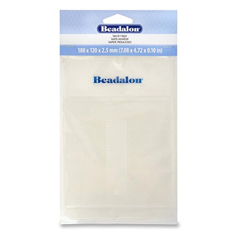 Tacky Bead Mat, Clear, 180 x 120 x 2.5mm (7.08 x 4.72 x .1 in)