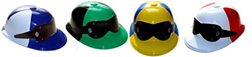 Plastic Jockey Caps 4 Asst.