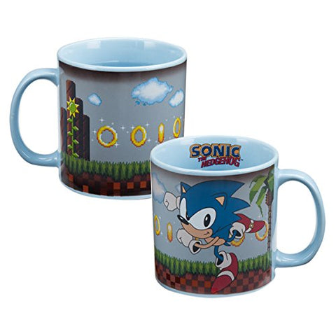 Sonic the Hedgehog 20 oz. Heat Reactive Ceramic Mug, 5.5 x 4 x 4" h