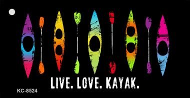 LIVE LOVE KAYAK WHOLESALE NOVELTY KEY CHAIN KC-8524