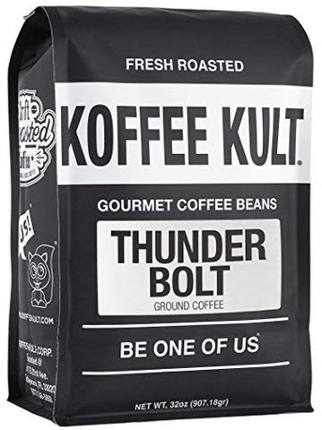 Koffee Kult-ThunderBolt French Roast - 32oz Ground