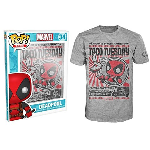 POP Tees: Marvel - Deadpool Chimichanga - XS Men