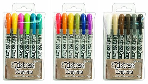 Distress Crayons - Set 1 , Distress Crayons - Set 2, Distress Crayons - Set 3