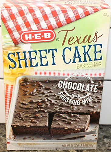 H-E-B Texas Sheet Cake and Frosting Mix Chocolate 25 Oz