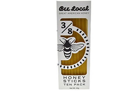 BEE LOCAL HONEY STICKS, 10-PACK BOX