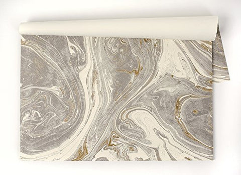 GRAY & GOLD MARBLED PAPER PLACEMATS