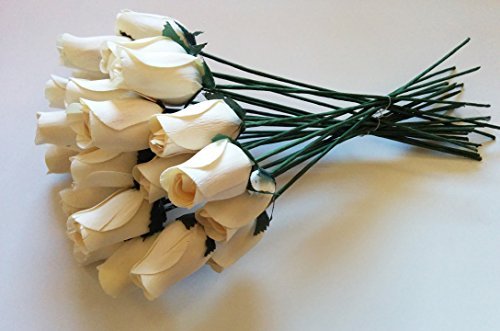 1 bunch Petite Rose Buds, white