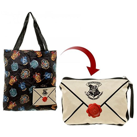 Harry Potter Crest Packable Tote Bag