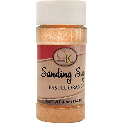 Pastel Orange Sanding Sugar, 4 oz