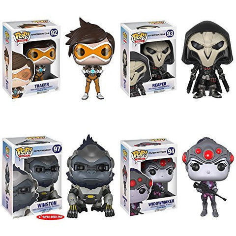 POP Games: Overwatch - Tracer, POP Games: Overwatch - Reaper, POP Games: Overwatch - Winston 6" and POP Games: Overwatch - Widowmaker