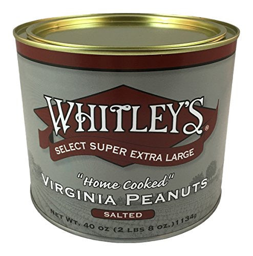 Whitley's - “Home Cooked” Salted Peanuts, 40 oz. Tins