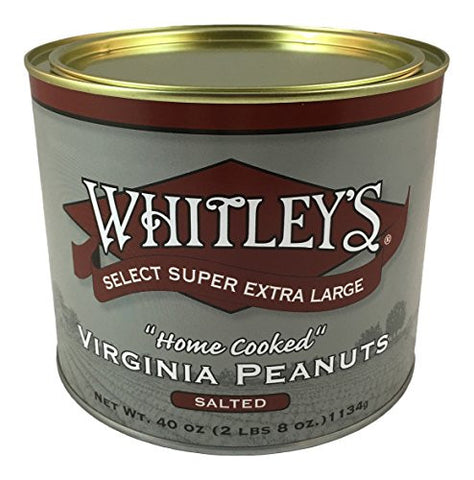 Whitley's - “Home Cooked” Salted Peanuts, 40 oz. Tins