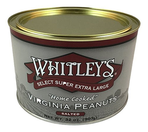 Whitley's - “Home Cooked” Salted Peanuts, 32 oz. Tins