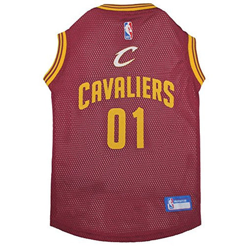 Pets First NBA Cleveland Cavaliers Basketball Pet Jersey, Medium