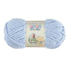 Bernat Baby Blanket Yarn Baby Blue 72 Yards 3.5 OZ