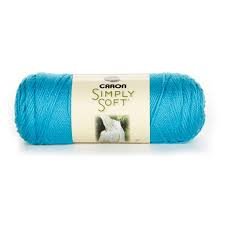 Caron Simply Soft Yarn - Brites Blue Mint 315 Yards 6 OZ