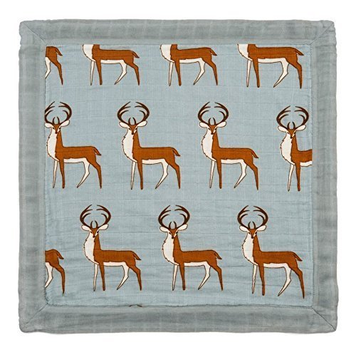 Bamboo Mini Lovey 18” x 18”, Blue Panda