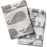 Organic Burpies 23" x 23", Whale Elephant Mix