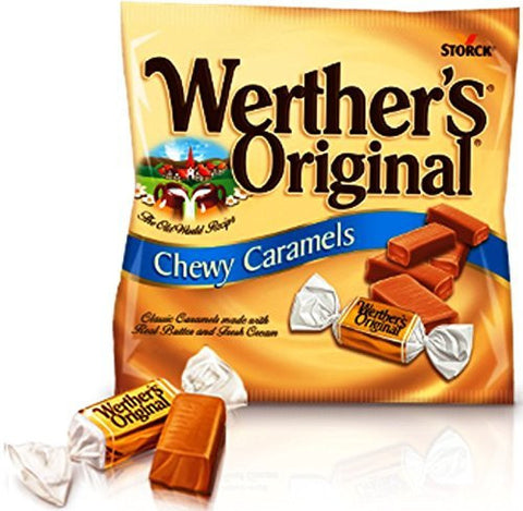 Werther's Original Chewy Caramel 2.4 Oz Peg Bag