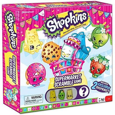 Shopkins Supermarket Scramble Game with Characters