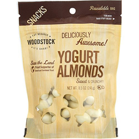 WOODSTOCK Confections - Evap Cane Sugar/Sugar - Almonds, Yogurt 8.5oz