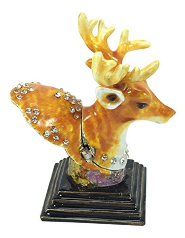 Deer Head Jewelry Box (3.25" Height)