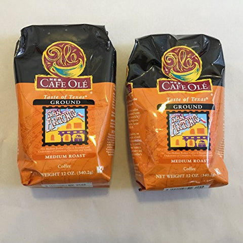 Cafe Ole Ground Taste of San Antonio Medium Roast Coffee 12 Oz.
