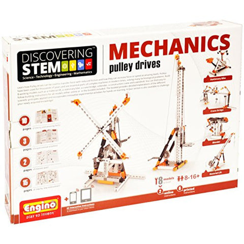 Engino Discovering STEM Mechanics Pulley Drives Construction Kit