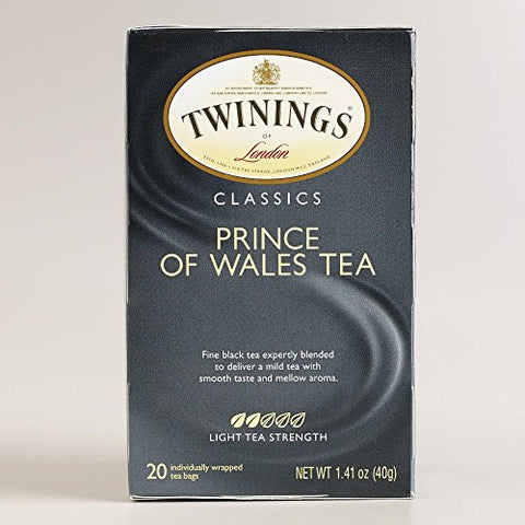 Prince of Wales Boxed Teabags, 20's