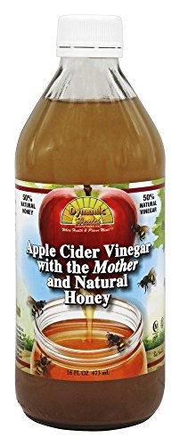 Dynamic Health Apple Cider Vinegar with Honey Glass Bottle, 16 oz