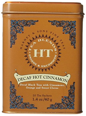 HT Tins - Decaf Flavored Black Tea, Decaf Hot Cinnamon (20 ct)
