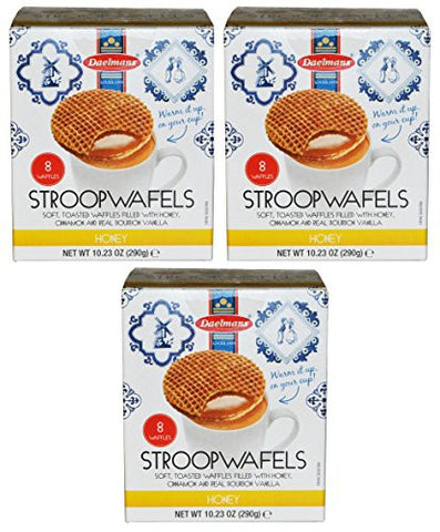 Daelmans Stroopwafels, Cube, Jumbo Honey, 10.23 oz