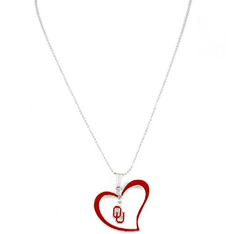 Logo Heart Necklace, Oklahoma