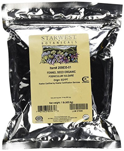 Fennel Seed Organic, 1 Lb