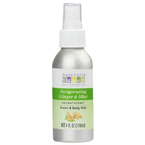 Aura Cacia Aroma Mist - Ginger/Mint, 4 oz