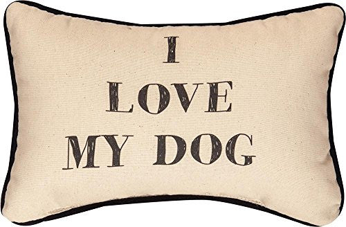 I LOVE MY DOG -WORD PILLOW