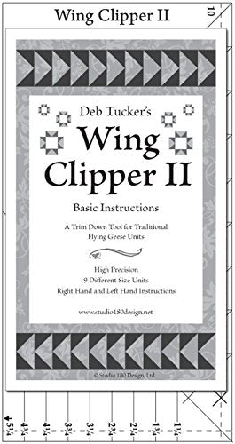 Wing Clipper 2, Ruler Size 5 1/4” x 10”