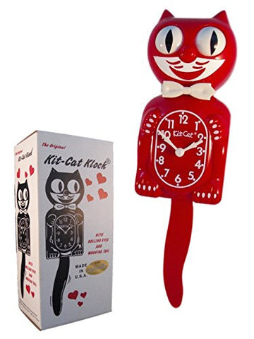 Limited Edition Kit-Cat Clock - Scarlet, 15.5"