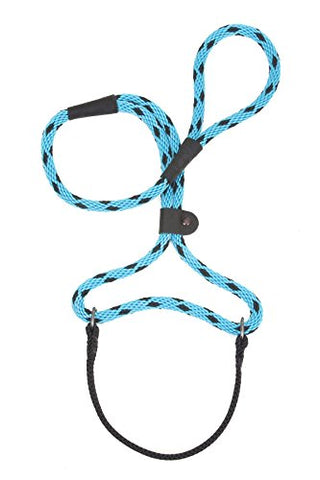 Mendota Big Dog Walker 1/2" X 6' - Black Ice, Turquoise