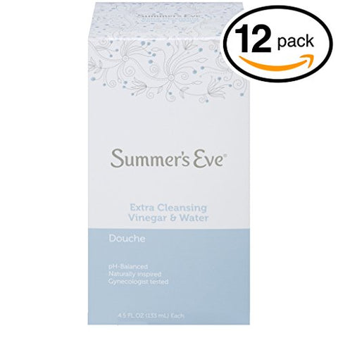 Summers Eve Extra Clean Vinegar - 4.5oz/12pk